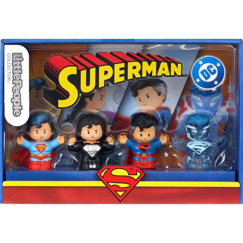 Little People Superman Through the Ages Mini Figure  NWT